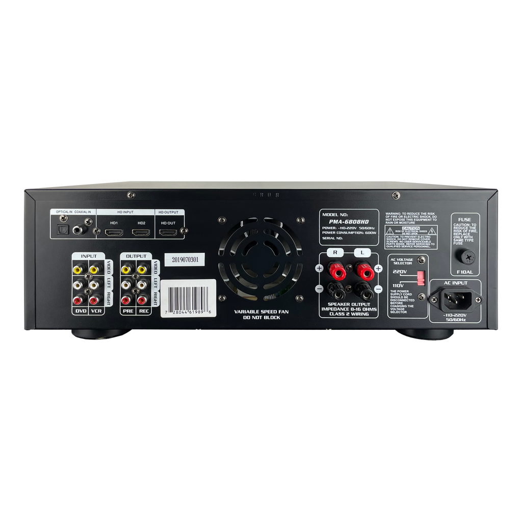 ImPro PMA-6808HD 600W Mixing Amplifier Bundle with ImPro UHF-77 Wirele ...