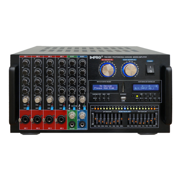 ImPro PMA-8800 1400W Karaoke Mixing Amplifier
